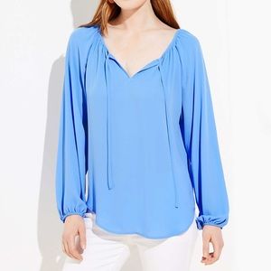 NWT! LOFT Drapey Tie Neck Blouse